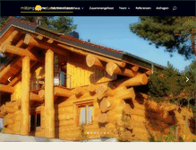 Tablet Screenshot of maetzing-naturstammhaus.de